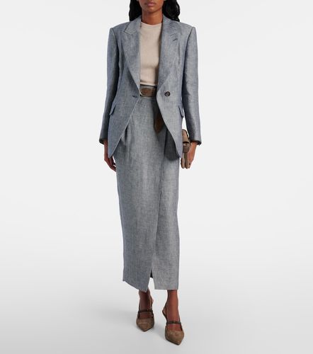 Blazer in canapa e lino - Brunello Cucinelli - Modalova