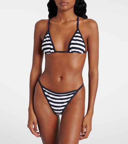 Via striped terry bikini top - Jade Swim - Modalova