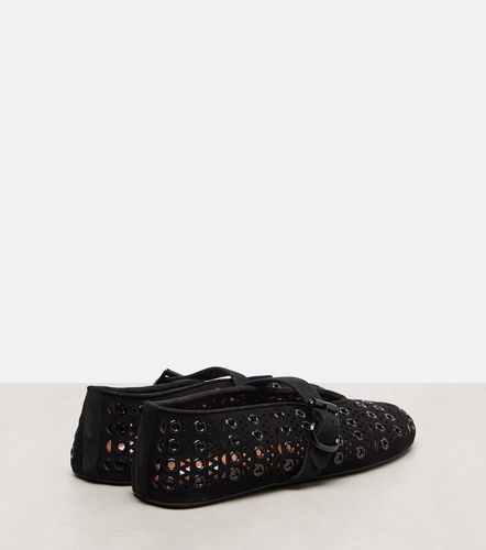 Alaïa Ballerine Vienne in suede con decorazioni - Alaia - Modalova