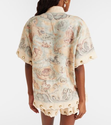 Zimmermann Camisa de lino estampada - Zimmermann - Modalova