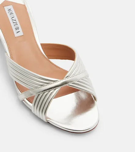 Sundance metallic leather sandals - Aquazzura - Modalova