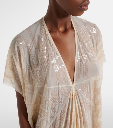 Lilies gathered sequined tulle gown - Rick Owens - Modalova
