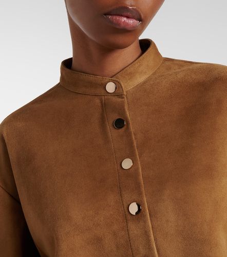 Lucien suede cropped jacket - Nour Hammour - Modalova