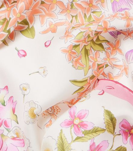 Ferragamo Pañuelo de seda floral - Ferragamo - Modalova