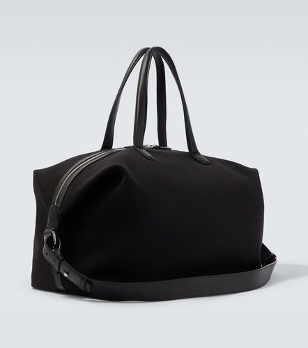 Leather-trimmed canvas duffel bag - Brioni - Modalova