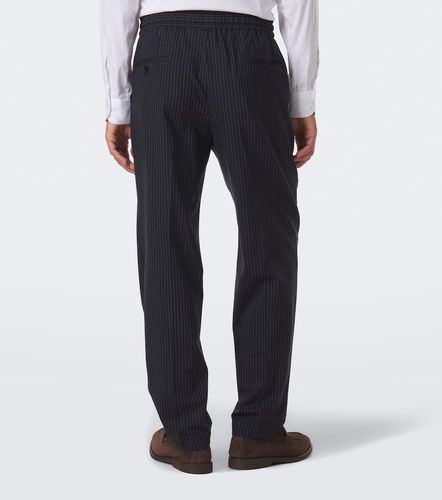 Pinstripe wool-blend straight pants - Dolce&Gabbana - Modalova