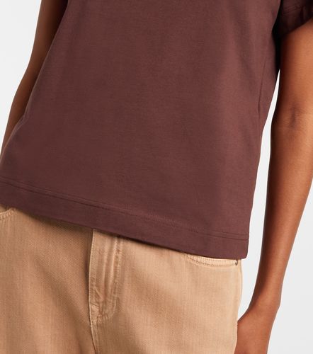 Camiseta de jersey de algodón bordada - Moncler - Modalova