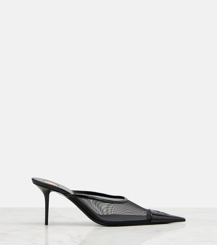 Renee mesh and leather mules - Saint Laurent - Modalova