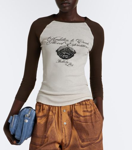 T-shirt in jersey di cotone con logo - Acne Studios - Modalova