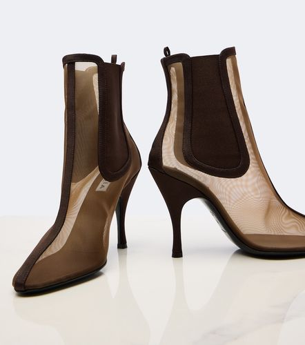 Alaïa Ankle Boots aus Mesh - Alaia - Modalova