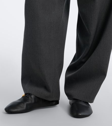 Pantalones anchos de lana con paneles - Loewe - Modalova