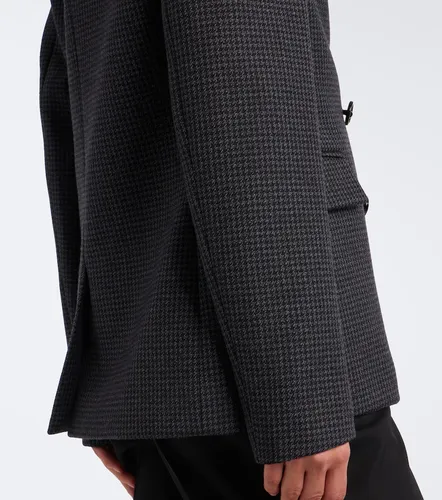 Houndstooth double-breasted wool jacket - Balenciaga - Modalova