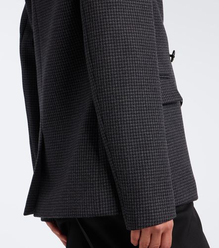 Houndstooth double-breasted wool jacket - Balenciaga - Modalova