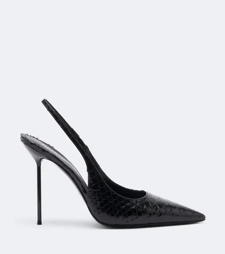 Lydia croc-effect leather slingback pumps - Paris Texas - Modalova