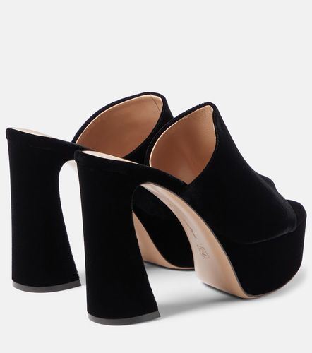 Mules Holly de terciopelo con plataforma - Gianvito Rossi - Modalova
