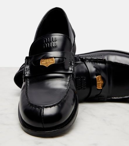 Miu Miu Mocassini in pelle - Miu Miu - Modalova