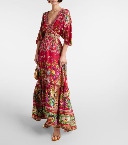 Bedrucktes Maxikleid aus Seide - Camilla - Modalova