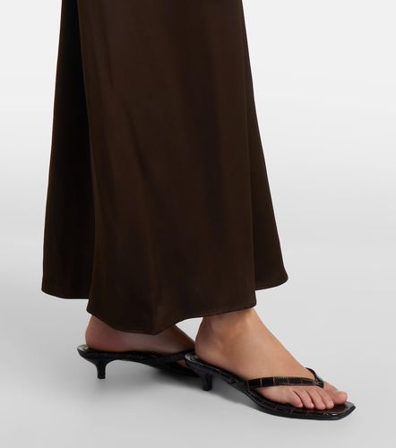 Vestido largo de satén drapeado - Toteme - Modalova