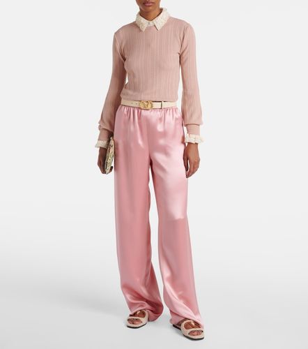 Sandali VLogo in shearling sintetico - Valentino Garavani - Modalova