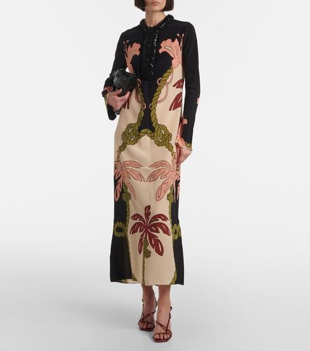 Sequined printed silk tunic - Johanna Ortiz - Modalova
