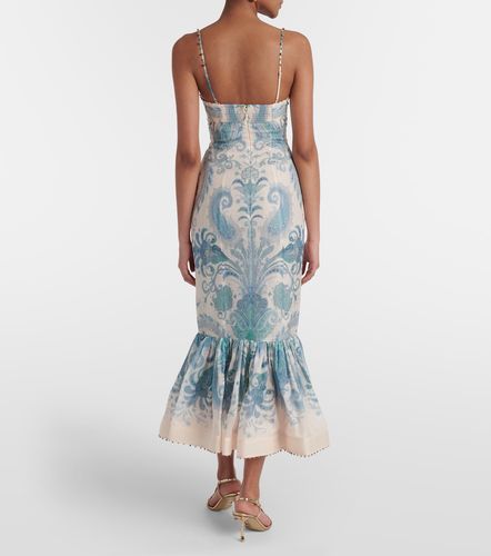 Cocktailkleid Illuminate aus Seide und Leinen - Zimmermann - Modalova