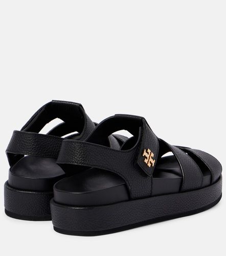 Sandalen Double T aus Leder - Tory Burch - Modalova