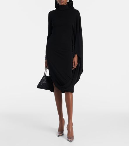 Abito midi drappeggiato con collo alto - Stella McCartney - Modalova