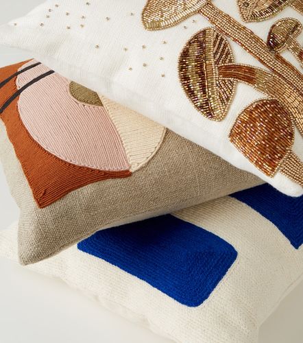 Cuscino Botanist Mushroom Field in lino con perline - Jonathan Adler - Modalova