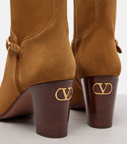 Ankle Boots Pattie 75 aus Veloursleder - Valentino Garavani - Modalova
