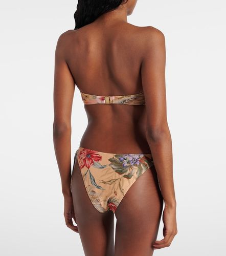 Coco bow-detail floral bikini bottoms - Zimmermann - Modalova