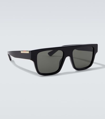 Occhiali da sole flat-top Web Stripe - Gucci - Modalova