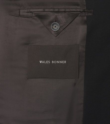 Alto satin-trimmed virgin wool blazer - Wales Bonner - Modalova