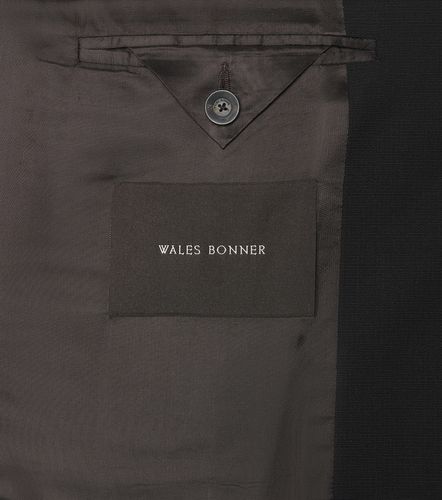 Alto satin-trimmed virgin wool blazer - Wales Bonner - Modalova