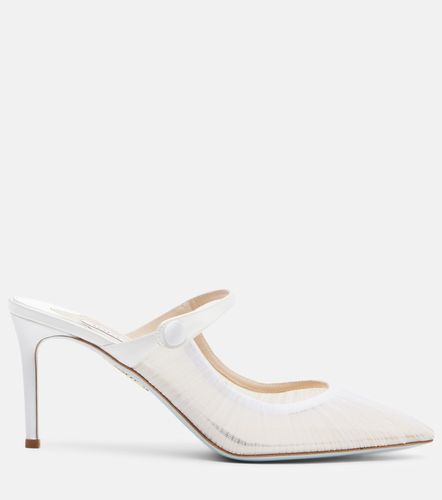 Mules Voile 75 aus Tüll mit Satin - Aquazzura - Modalova