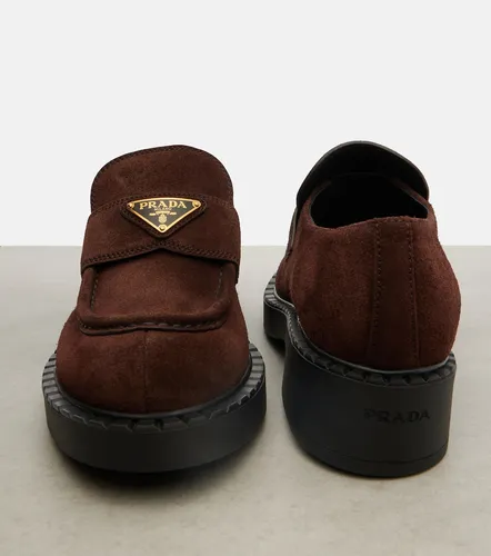 Prada Chocolate suede loafers - Prada - Modalova