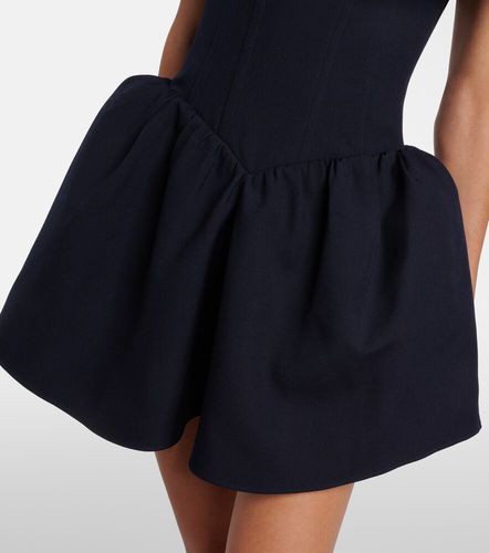Abito corto off-shoulder in lana e seta - Shushu/Tong - Modalova