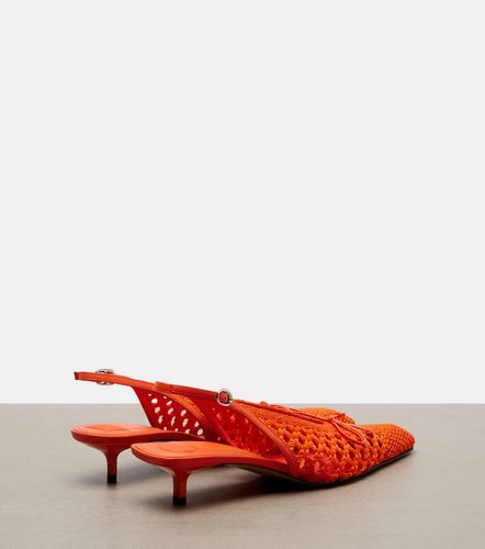 Cubisto raffia-effect slingback pumps - Jacquemus - Modalova