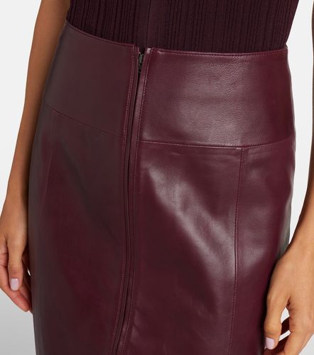Victoria Beckham Leather midi skirt - Victoria Beckham - Modalova