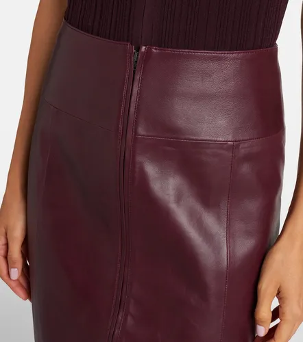 Victoria Beckham Leather midi skirt - Victoria Beckham - Modalova