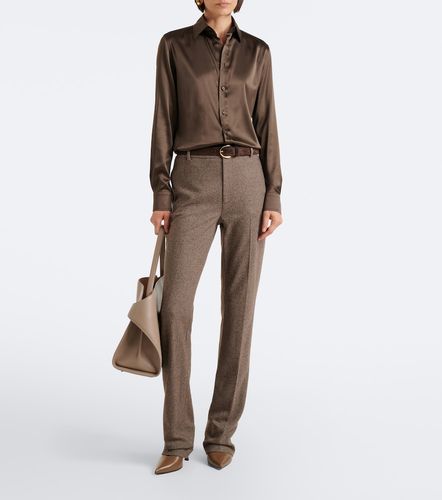 Pantaloni regular in lana, seta e cashmere - Ralph Lauren Collection - Modalova