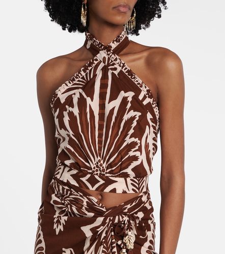 Crop top Suma de algodón estampado - Poupette St Barth - Modalova