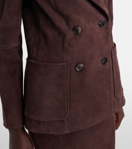 Jones double-breasted suede blazer - Stouls - Modalova