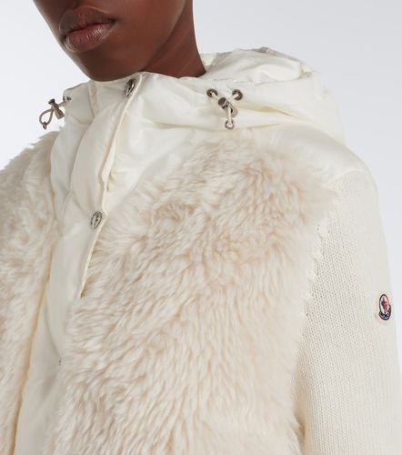 Cárdigan de plumas de lana y cachemir - Moncler - Modalova
