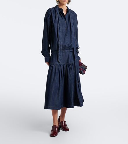 Dries Van Noten Midikleid aus Denim - Dries Van Noten - Modalova