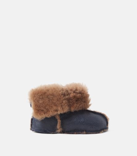 Bebé - Botines de piel con borrego - Pom d'Api - Modalova