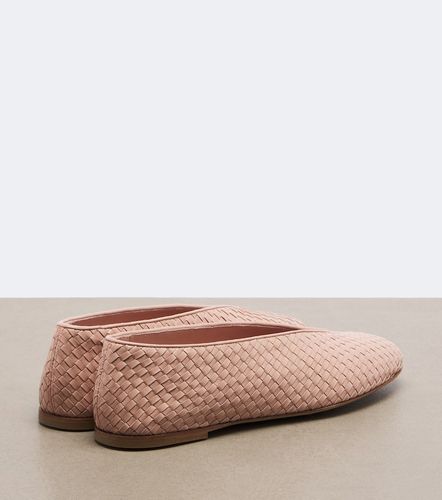 Rosa Intrecciato leather ballet flat - Bottega Veneta - Modalova