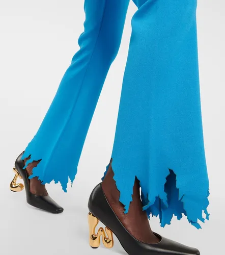 Ribbed-knit distressed slim pants - JW Anderson - Modalova