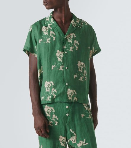 Camicia Football Silhouette in lino - Bode - Modalova