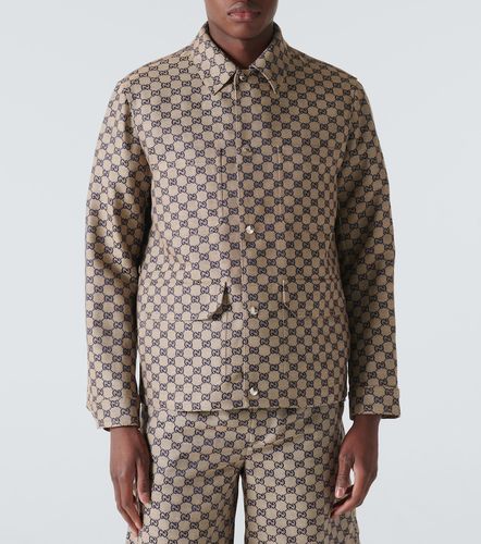 Gucci GG linen-blend canvas jacket - Gucci - Modalova