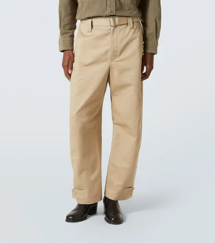 Twisted cotton and linen twill pants - Lemaire - Modalova